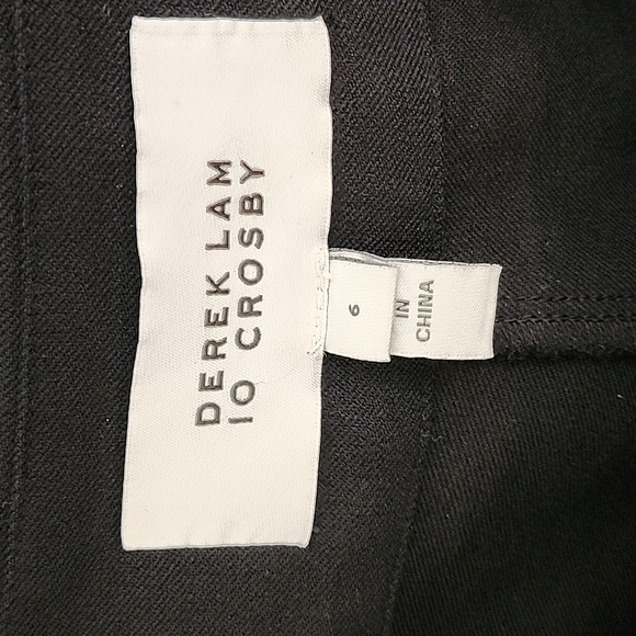 Derek Lam 10 Crosby Preppy  Borrow Maeve Front Slit Trousers Office Siren Size 6 - Picture 15 of 16